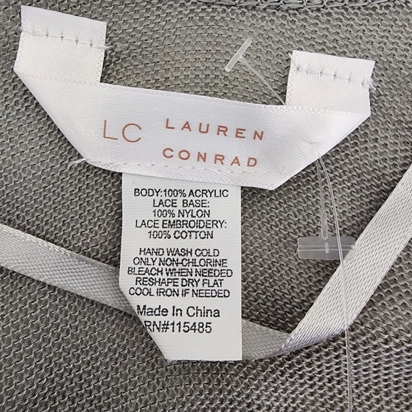 NWT Lauren Conrad Gray Open Wrap Cardigan One Size Fits Most - Picture 10 of 10
